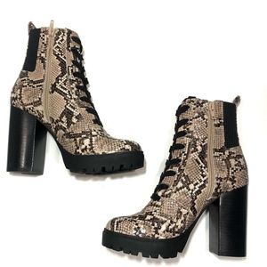 Steve Madden boots snakeskin